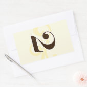 ワインラベルテーブル番号シール2 長方形シール (封筒)