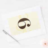 ワインラベルテーブル番号シール6 長方形シール (封筒)