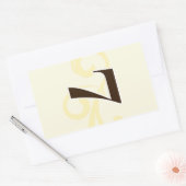 ワインラベルテーブル番号シール7 長方形シール (封筒)