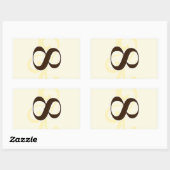 ワインラベルテーブル番号シール8 長方形シール (シート)