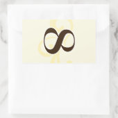 ワインラベルテーブル番号シール8 長方形シール (バッグ)