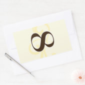 ワインラベルテーブル番号シール8 長方形シール (封筒)