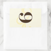 ワインラベルテーブル番号シール9 長方形シール (バッグ)