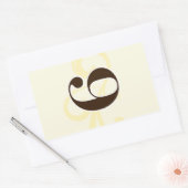 ワインラベルテーブル番号シール9 長方形シール (封筒)