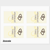 ワインラベルテーブル番号シール 長方形シール (シート)