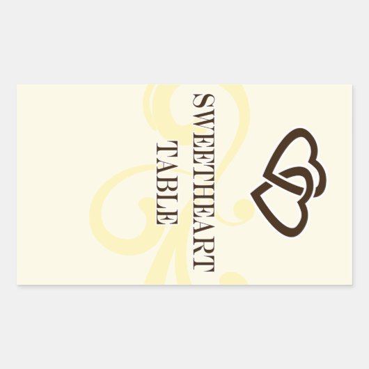 ワインラベルテーブル番号シール 長方形シール (正面)