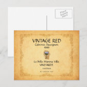 ワインラベルポストカード！ ポストカード (正面/裏面)