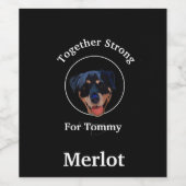 ワインラベルロットワイラー強い自信 ワインラベル (シングルラベル)