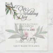 ワインラベル水彩植物花 ワインラベル (シングルラベル)