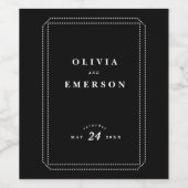 ワインラベル結婚のデザイン ワインラベル (シングルラベル)