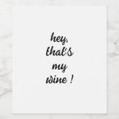 ワインラベル (シングルラベル)