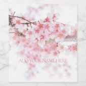 ワインラベル：さくらんぼの花+枝 ワインラベル (シングルラベル)