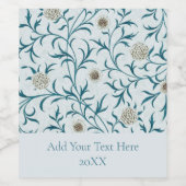 ワインラベル：ウィリアム・モリス：フローラデザイン ワインラベル (シングルラベル)