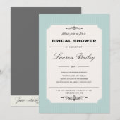 ワインラベル|ブライダルシャワーの招待 招待状 (正面/裏面)