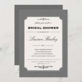 ワインラベル|ブライダルシャワーの招待 招待状 (正面/裏面)