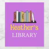 ワインラベル – ライブラリパーソナライズされた- – 名前を追加 (シングルラベル)