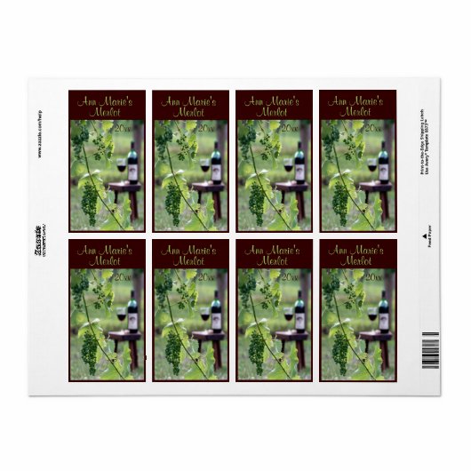 ワインラベル ラベル (フルシート)