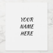 **ワインラベル**名前を付けるだけ！ ワインラベル (シングルラベル)