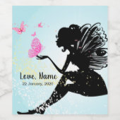 ワインラベル – 妖精と蝶 (シングルラベル)