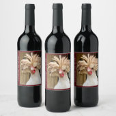 ワインラベル（3.5インチx 4インチ）のチキンクラッキング時間 ワインラベル (ボトル)