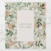 ワインラベル： WILLIAM MORRIS: JASMINE ワインラベル (シングルラベル)