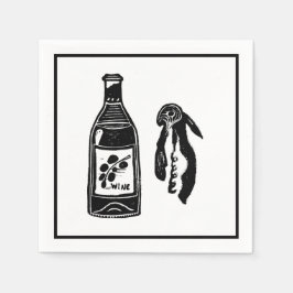 ワインリノカットカクテルパーティーナプキンス スタンダードカクテルナプキン