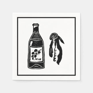 ワインリノカットカクテルパーティーナプキンス スタンダードカクテルナプキン