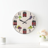 ワインリマインダー時計 ラージ壁時計 (ホーム)