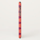 ワインレッドと生きているサンゴ水玉模様 Case-Mate iPhoneケース (裏面/左)