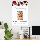 ワインレッドのお別れの人生の看板、写真の看板 ポスター (ホームオフィス)