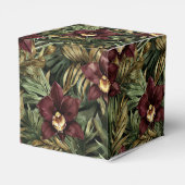 ワインレッドのオーキッドの花のトロピカルな香り フェイバーボックス (裏面サイド)