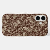ワインレッドのニューロンネットワーク - シームレスパターン Case-Mate iPhoneケース (裏面 (横))