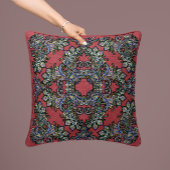 ワインレッドのバロック様式の豪華な枕 クッション