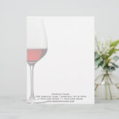 ワインレッドのプロフェッショナルなレター・ヘッド レターヘッド (スタンド正面)