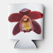 ワインレッドのラン I 美しい赤い花 缶クーラー (正面)