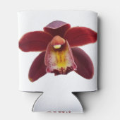 ワインレッドのラン I 美しい赤い花 缶クーラー (裏面)