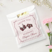 ワインレッドの下着シャワーバチェロレッテデザート フェイバーバッグ (封をした状態)