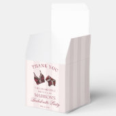 ワインレッドの下着 バチェロレッテパーティーのデザート フェイバーボックス (オープン)