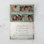 ワインレッドの実、ホリー、松のクリスマスカード シーズンカード (内部)