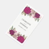 ワインレッドの庭の花の結婚式 (コーナー)