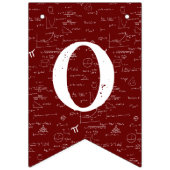 ワインレッドの数学の公式 卒業おめでとう バンティングフラッグ (第2の旗)