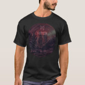 ワインレッドの森のDGペインティング Tシャツ (正面)