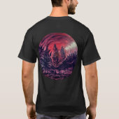 ワインレッドの森のDGペインティング Tシャツ (裏面)