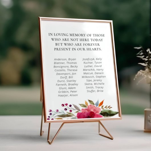 ワインレッドの花の学校クラス会記念碑 ポスター