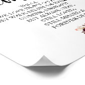 ワインレッドの花　愛する記憶　追悼看板 ポスター (角)