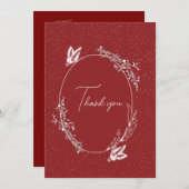 ワインレッドの蝶のカード シーズンカード (正面/裏面)