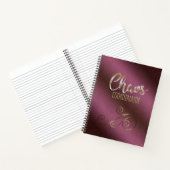 ワインレッドカオスコーディネータージャーナルノート ノートブック (内部)