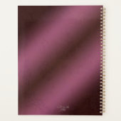 ワインレッドカオスコーディネータープランナー プランナー手帳 (裏面)