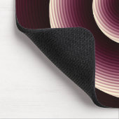 ワインレッドスパイラルパターン マウスパッド (コーナー)