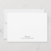 ワインレッドモダンブルゴーニュのスプラッシュカスタム文房具 ノートカード (裏面)